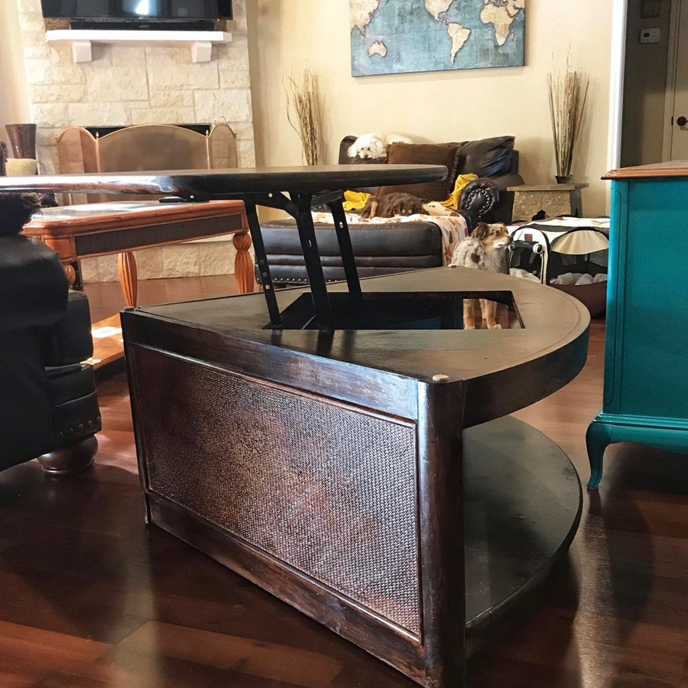 Wedge Lift-Top Coffee Table